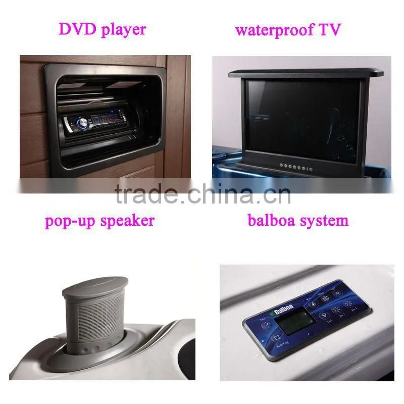 China wholesale glass window swimming pool with powerful jets (JY8603)