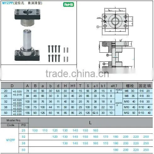 Slide type guide post bushing