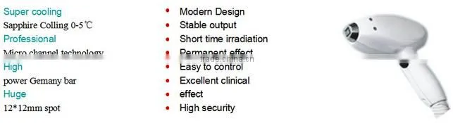 diode laser 2016 portable beauty machine 808nm semiconductor hair removal beauty equipment