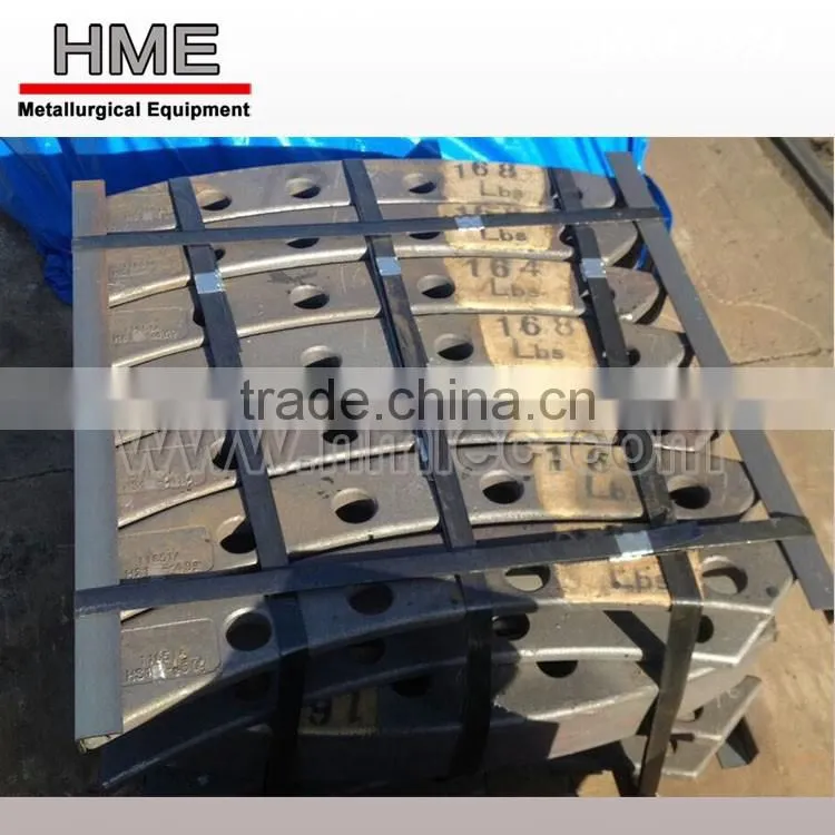 Recycling metal shredder wear parts