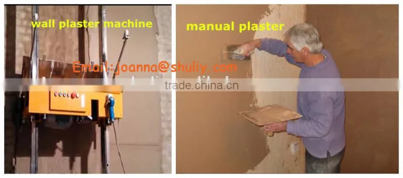2015 with ISO conveient india wall plastering machine