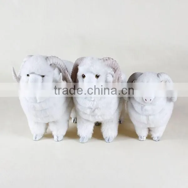unstuffed plush wire animals goat metal crafts garden decoration