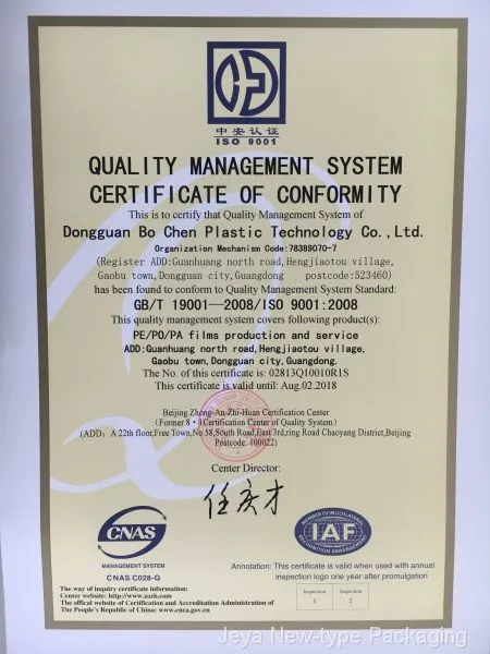 ISO9001:2008 Quality Management System