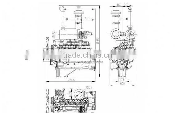 WEICHAI diesel engine, weichai engine TD226B-6G, weichai engine parts