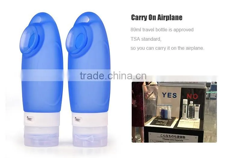 China factory soft squeeze bottle TSA Travel set bottles