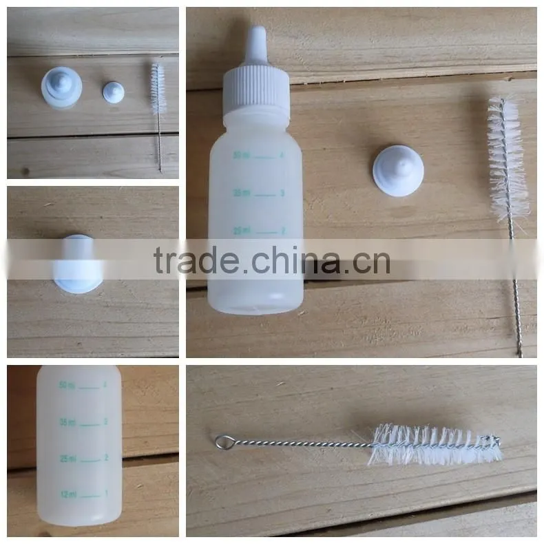 Pet dog cat feeding-bottle with cleanning brush
