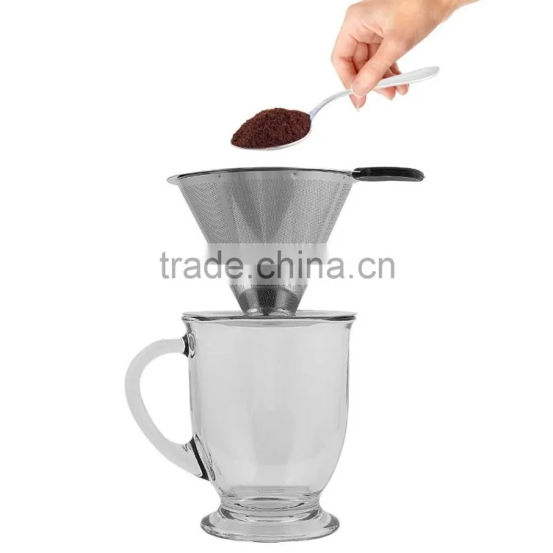Portable, Paperless Pour Over Coffee Dripper With Stand Coffee Maker & Brewer