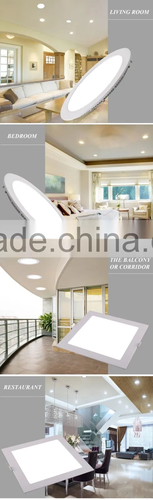 Led Panel Light 18w 85V 265V 2700K 4200K 6400K Square Shape Ceiling Panel Light