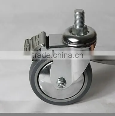 roll container trolley with 2 or 4 fixed/lockable castors