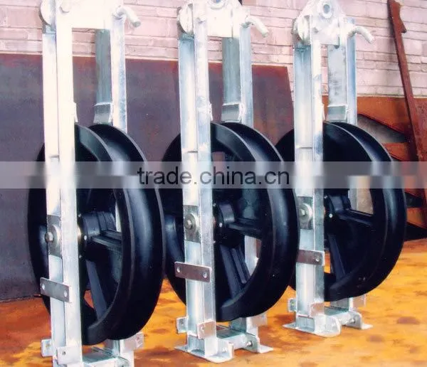 Block and tackle pulleys,Hanging Type Cable Block,Large diameter cable tackle pulley