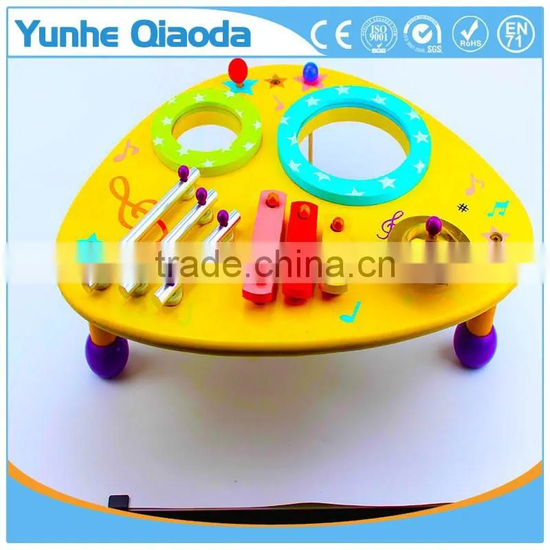 wooden musical toys percussion instruments two drum table xylophone drum symbol Noisy /educational wooden toy/