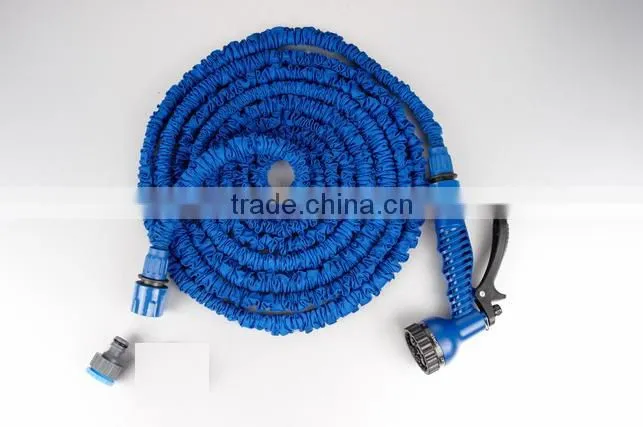 Expandable hose in garden