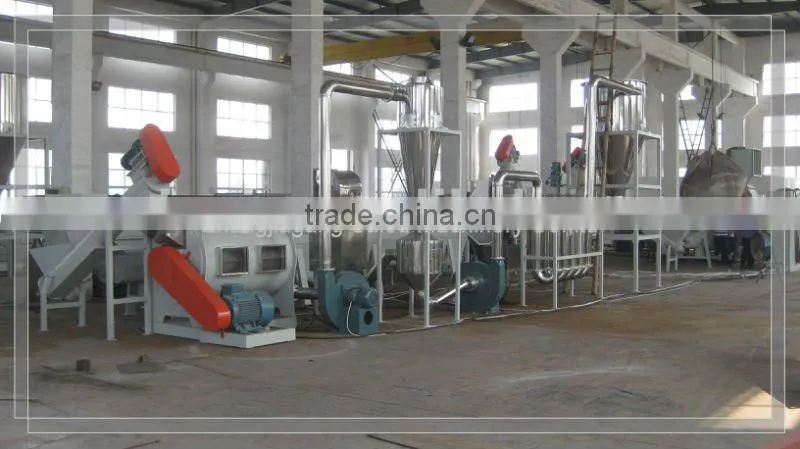 Environment friendly waste plastic bottle recycling machine