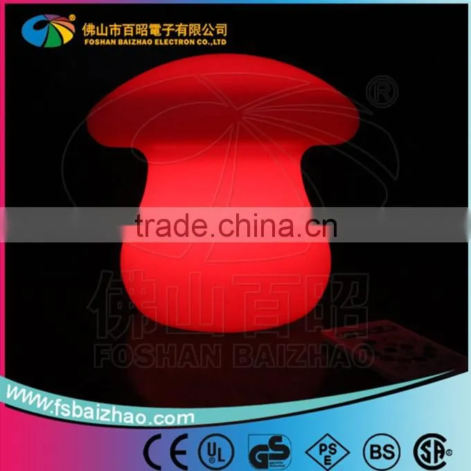 PE plastic color changing led light Mushroom light for christmas