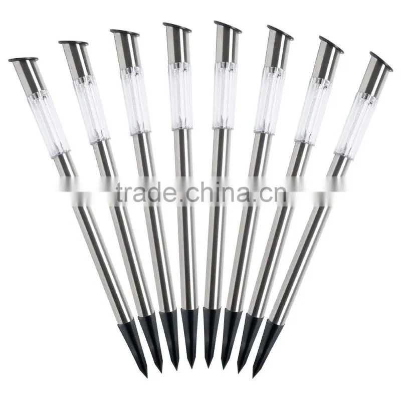 Stainless Steel Long Solar Garden Lighting Pole Light