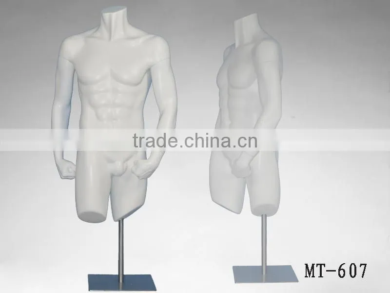 Realistic male mannequin used half body mannequins