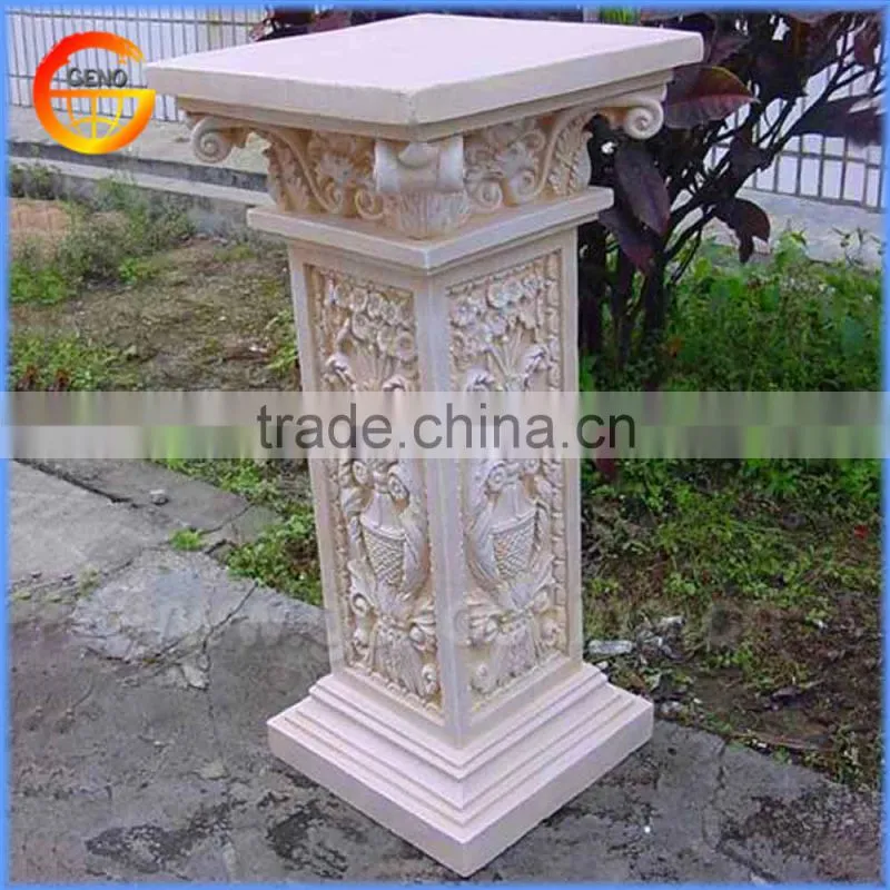 Fiberstone flower pot stand decorative pillar