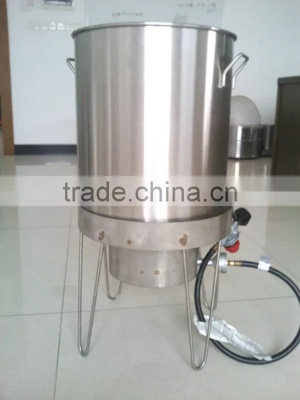 High Quality Stainless Steel Outdoor Kettle with basket(outdoor)