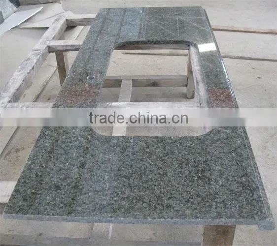 Polished chengde green granite countertops