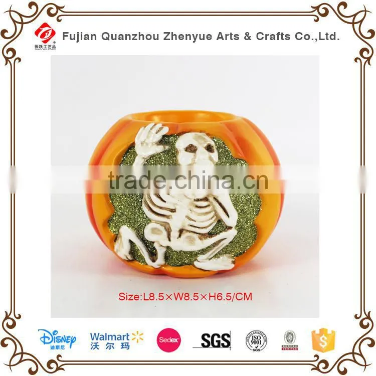 Hotsale resin Halloween pumpink souvenir .