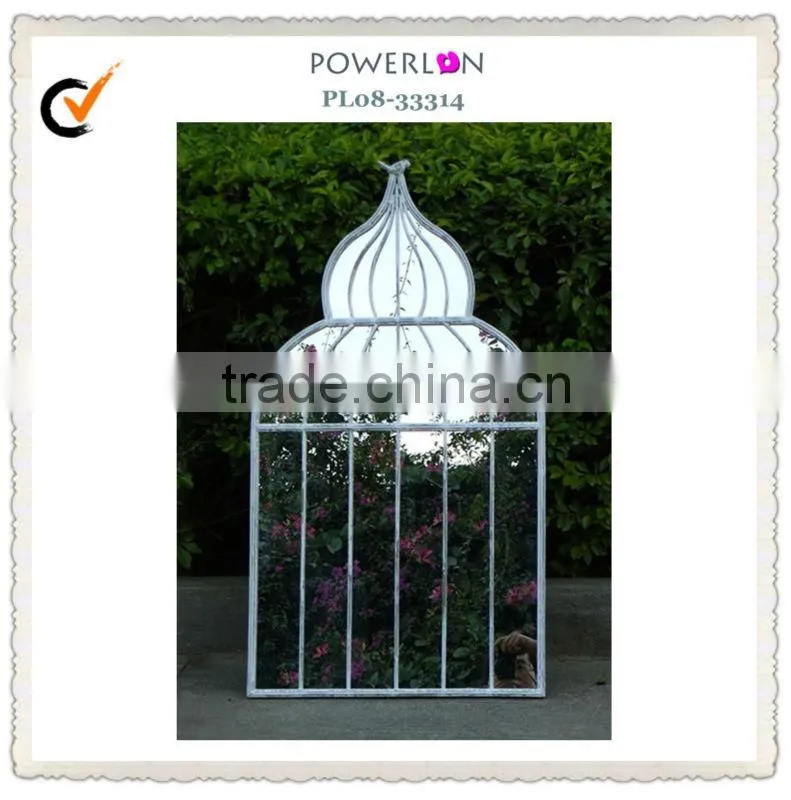 Antique White Antirust Decorative Wall Mirror