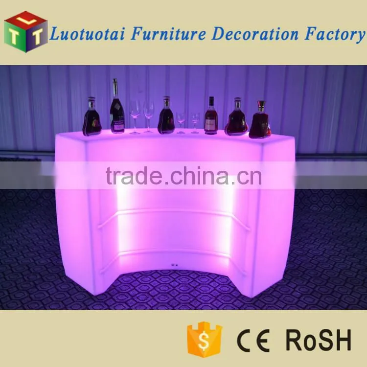 Modern LED round bar counter / LED bar counter with 16 colors