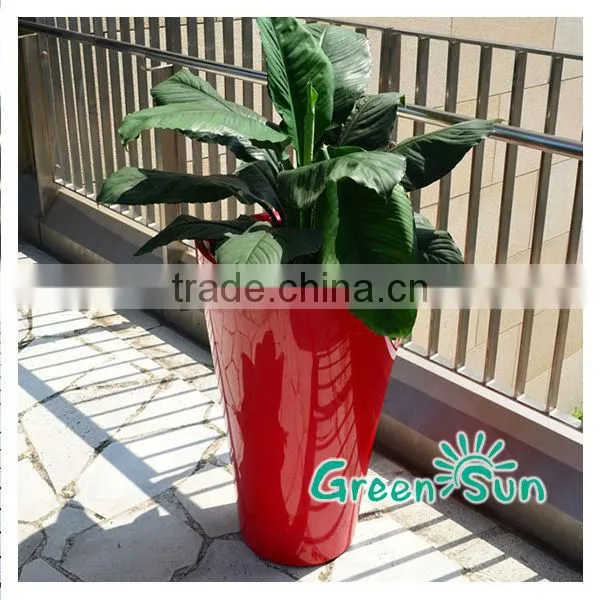 sub irrigation system flower pots,similar as lechuza self-watering planter,sub-irrigation planter