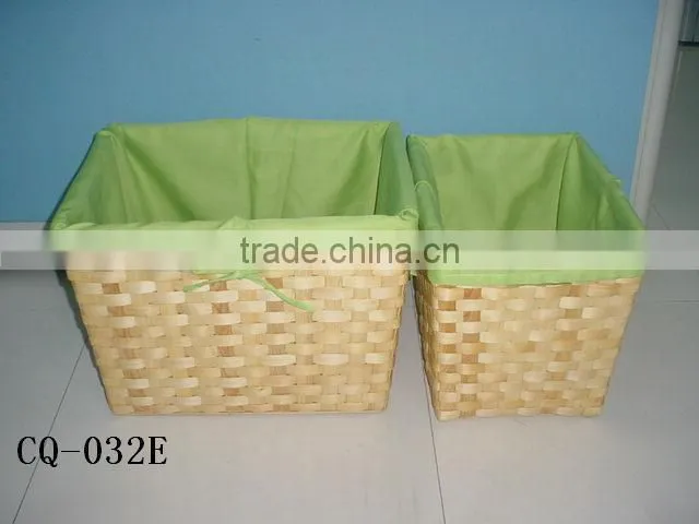 Hotsale multifunctional woven water hyacinth storage basket with spacer with cutting handle