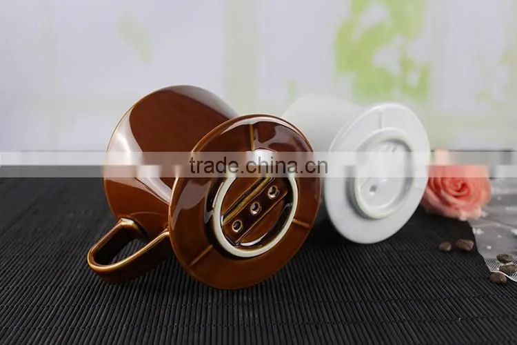 2017 new arrivals unique products ceramic pour over coffee dripper