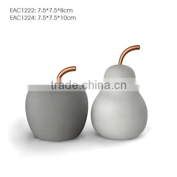Pear shape luxurious home decor piece concrete antique home decoration items