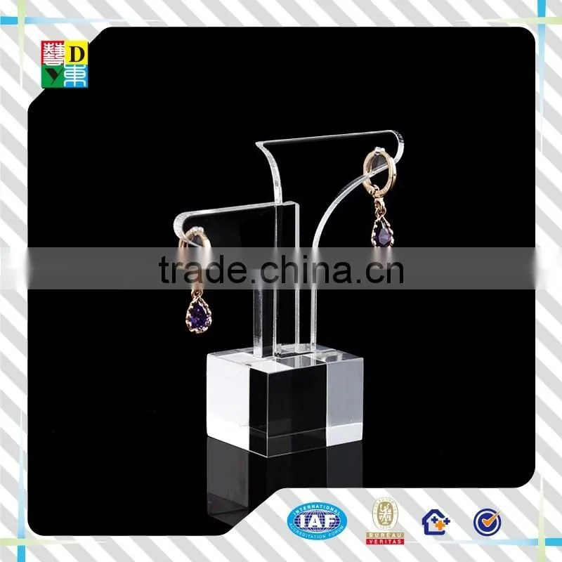 Luxury design acrylic jewelry display stands for ring and earing,New arrival popular bottle acrylic display from China