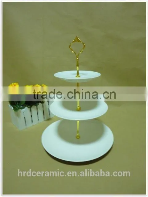 Chaozhou 2015 ceramic plate with handle with printing