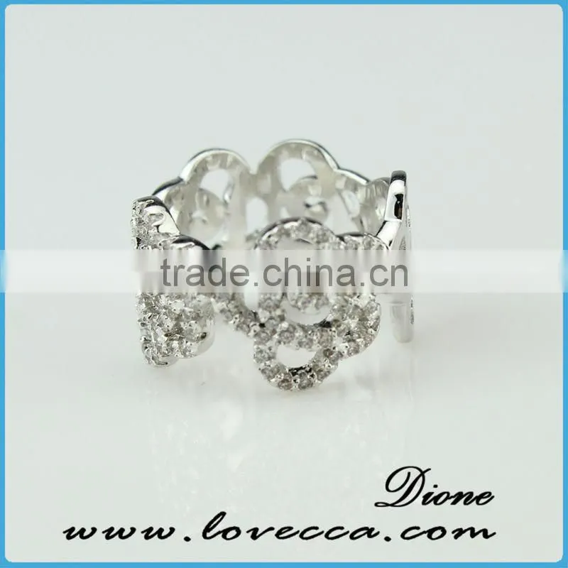 hotsale micro pave rings silver, friendship rings--- best gifts for good friends