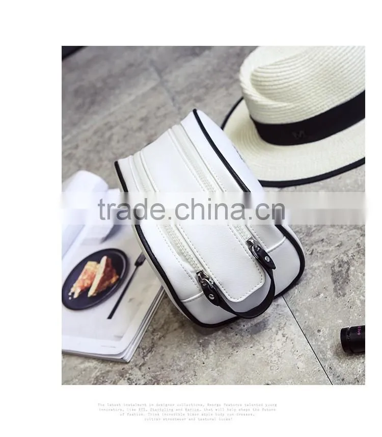 Beautiful design ladies women make-up bag PU toiletry bag