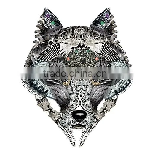 Decorative large size animal head lenticular 3d