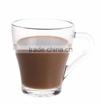 2014 hot sell insulated glass coffee cup without handle