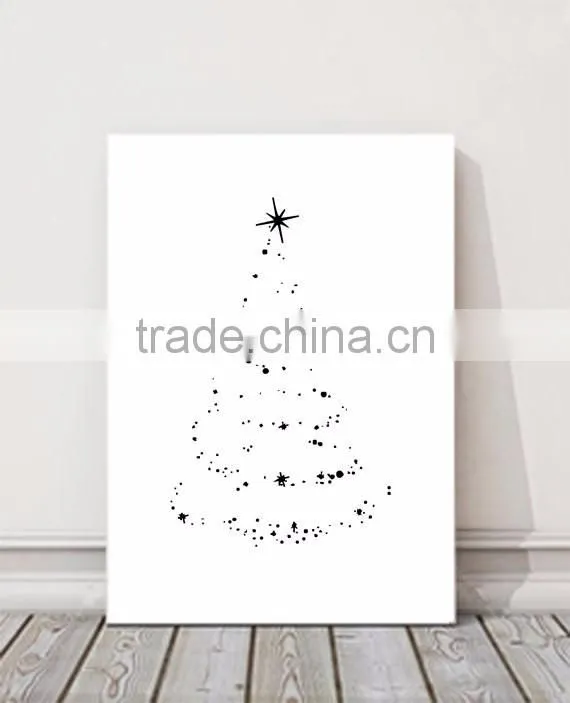 Printable Sparkling Christmas Tree Bright Stars Christmas Lights
