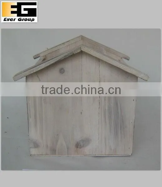 white wash wooden flower planter