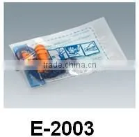 Earplug with cord red