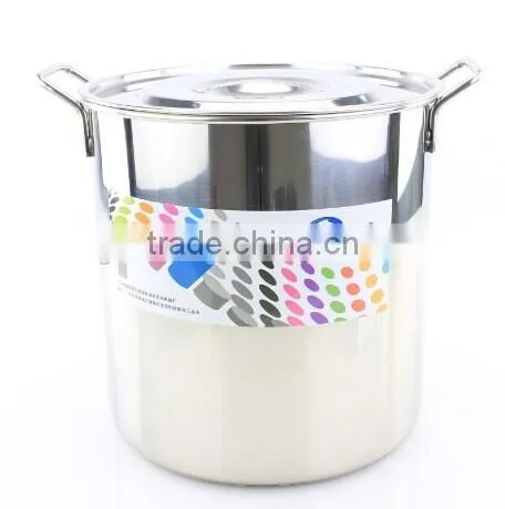 30-60cm 12pcs Stainless Steel with lid kitchen multi equipment used stock pot