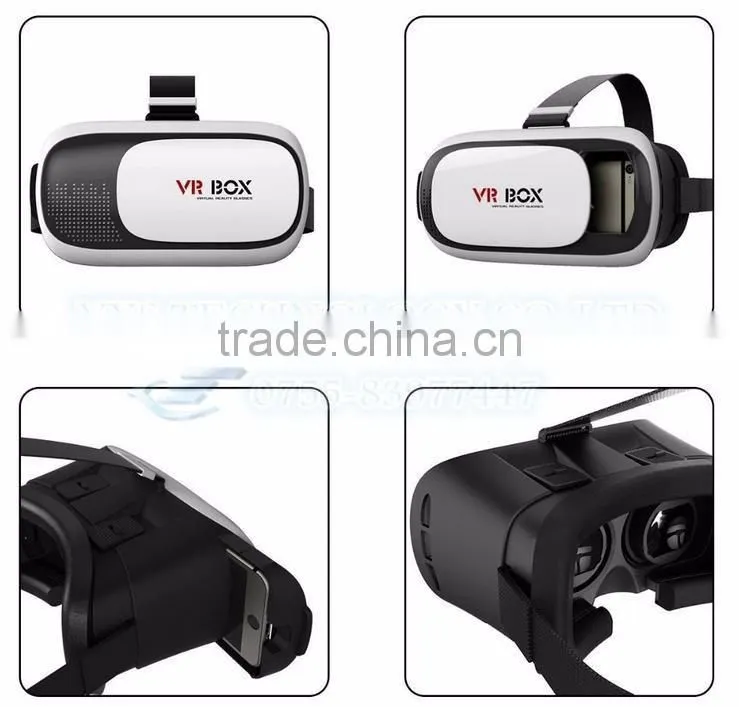 3D VR Box Headset for 3D Video Watching / Virtual Reality Glasses 4.5 - 6 inch with Controller Available