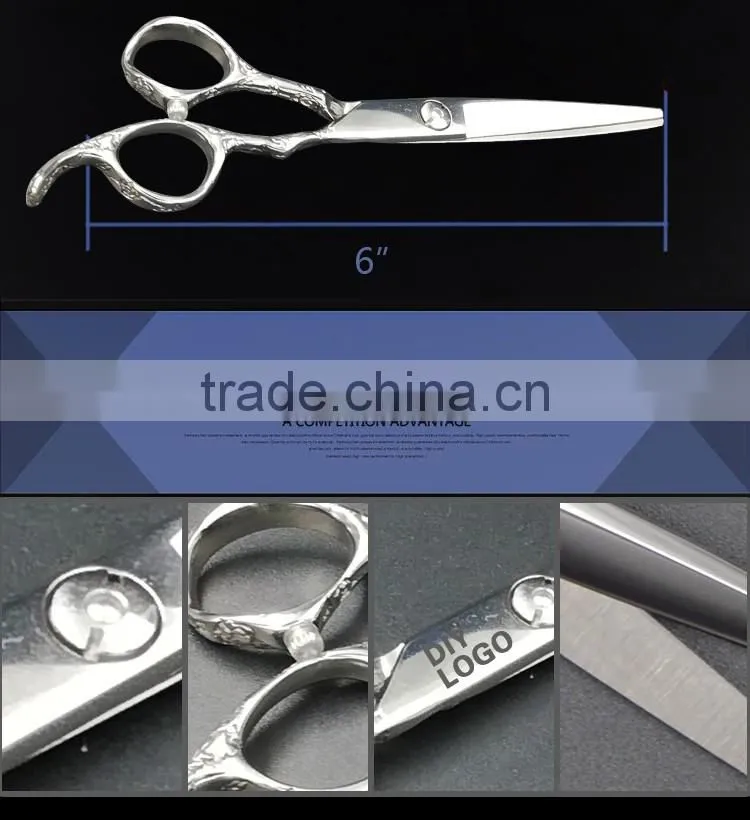 QJ-HS102 Convex Blade Japan VG-10 Cobalt Steel Hair Scissors Wholesale