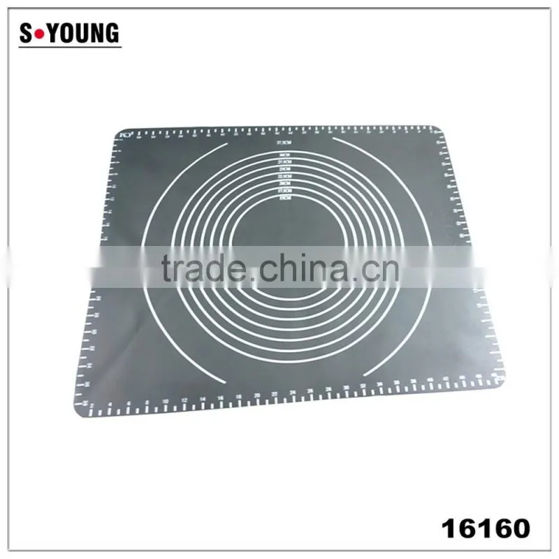 16160 Large Massive Pastry Fondant Silicone Work Rolling Baking Mat with Measurements
