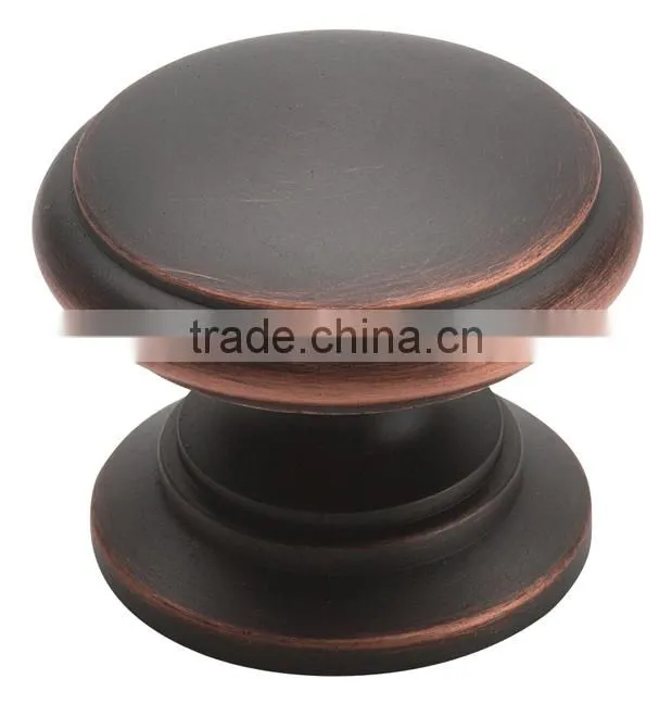 Oil Rubbed Bronze Cabinet Round Knob - 1-1/4" Diameter