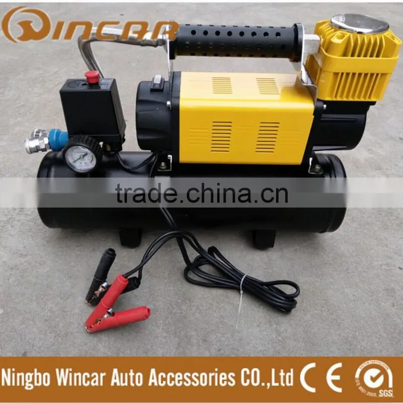 Heavy duty 12V car air compressor with pressure switch