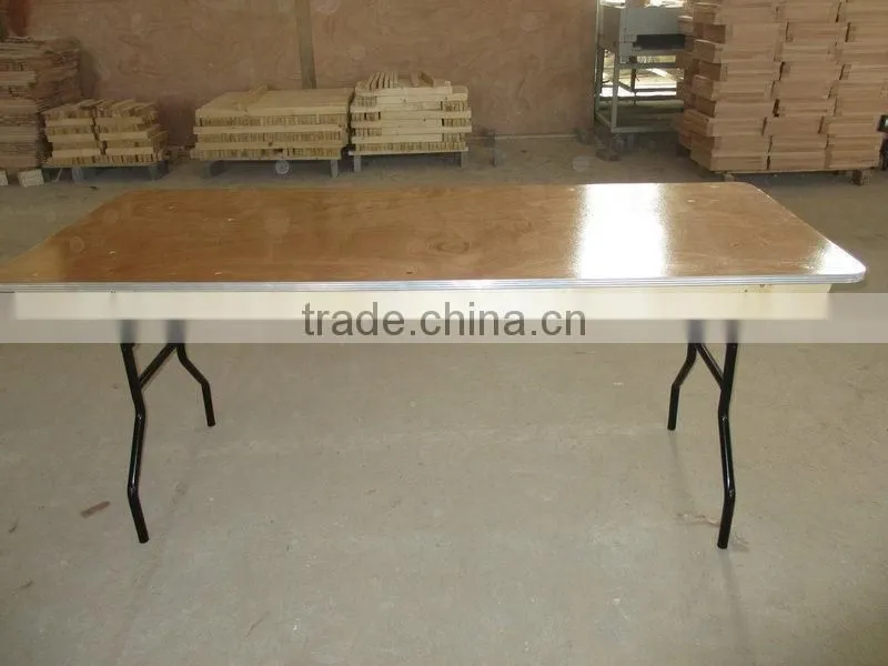 Used Plywood Banquet Rect custom-made trestle folding table