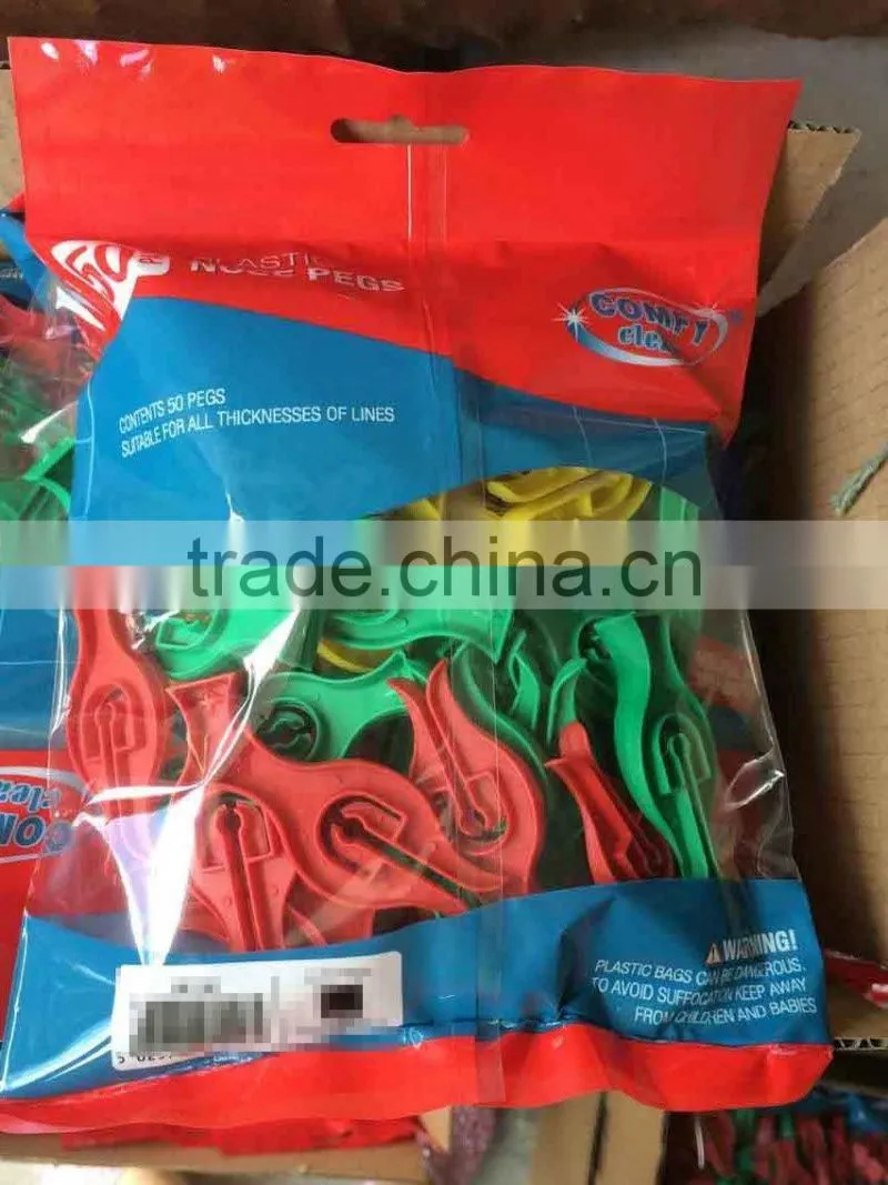2014 new designed multicolored plastic cloth with springer nose pegs,Direct factory/Manufactory supply/industrial