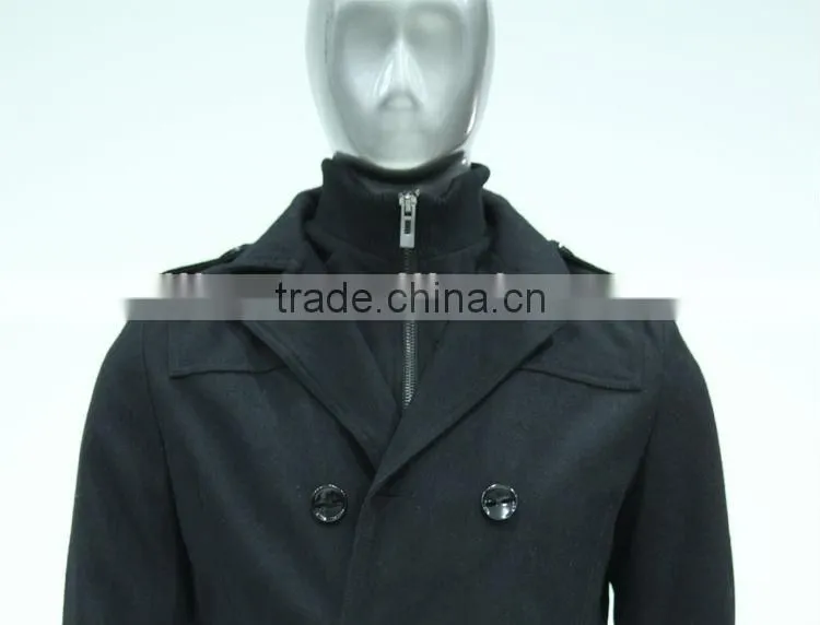 ALIKE 2014 winter men's fake wool foldable windbreaker