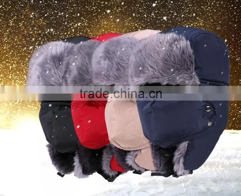 Funny winter ski hat / Russian ski ear flap cap