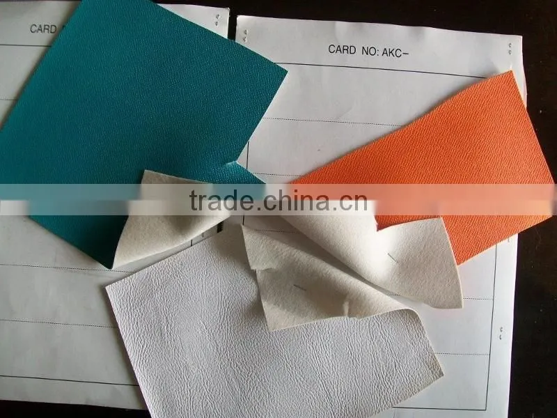 PVC artificial leather stocklot For Furniture, bag, sofa
